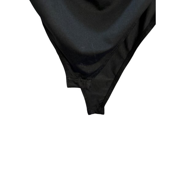 Wild Fable XL‎ Black Long Sleeve Draped Bodysuit - Picture 4 of 8